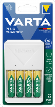 VARTA Plug Charger + 4x56706 (57657 101 451)