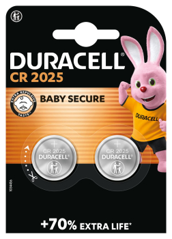 Duracell Lithium CR 2025 Knopfzellenbatterie 2er Blister