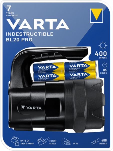 VARTA Indestructible BL20 Pro 6AA mit Batt. (18751 101 421) EAN 4008496987115
