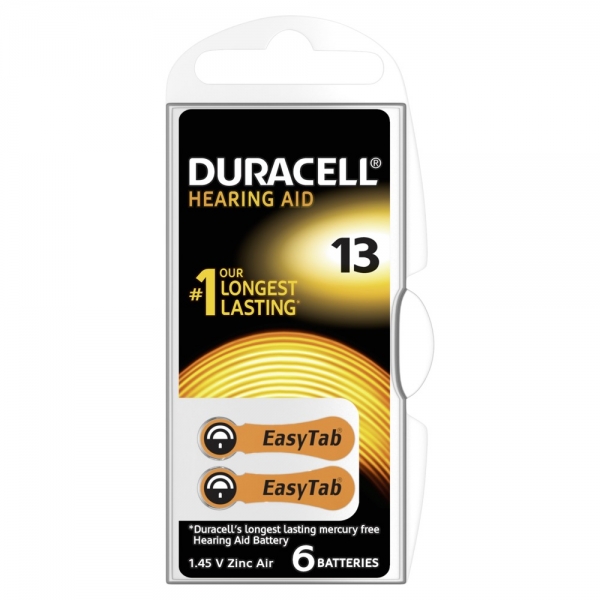 Duracell DA 13 6er Pack Hörgerätebatt.