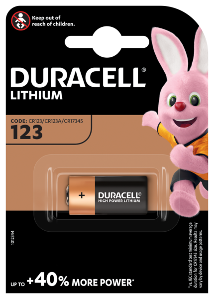 Duracell DL123 (CR17345) Ultra Lithium 3V
