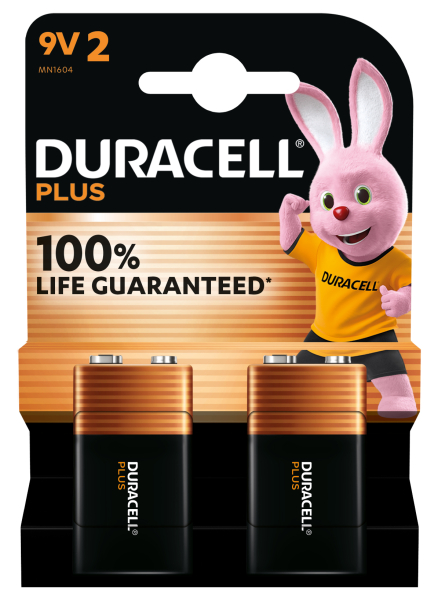 DURACELL PLUS 9V (MN1604/6LR61) B2