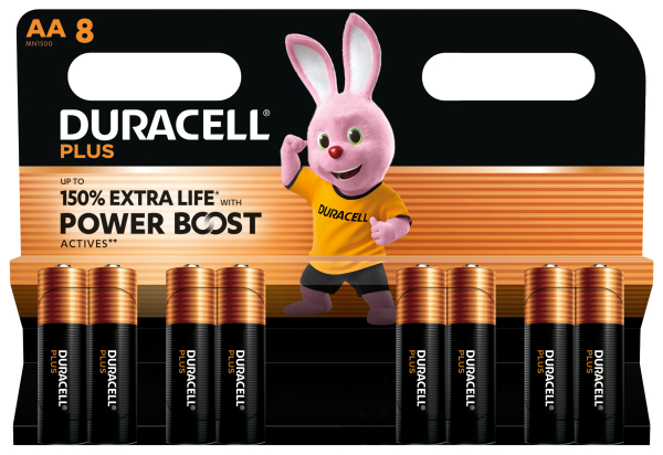 Duracell Plus Boost - AA MN1500/LR06 8er Blister